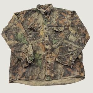 Ranger Mens XL Advantage Camo Cotton Long Sleeve Hunting Shirt Made in USA